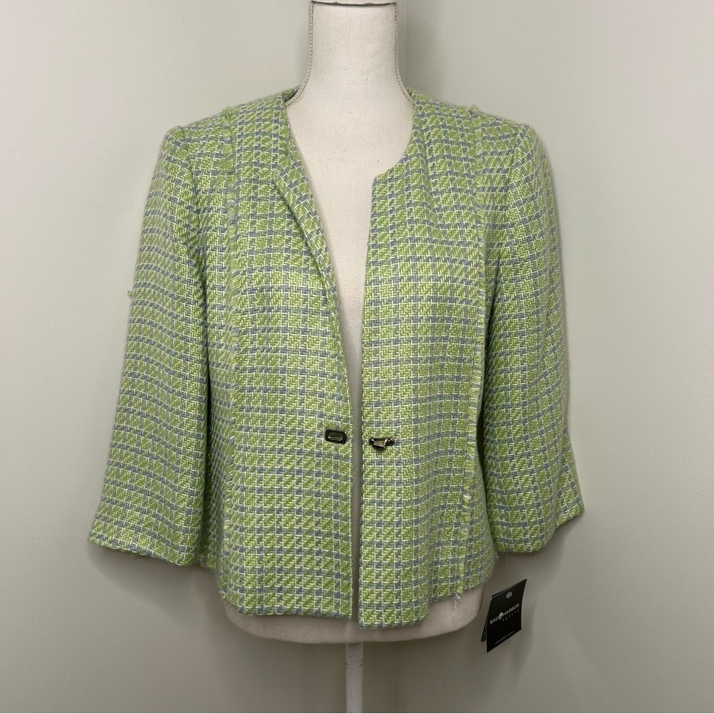NWT Sag Harbor Tweed Blazer vintage size 8P